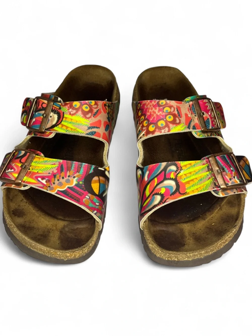 Birkenstock Papillio Arizona Sandals - Women’s Size 9 EU 40 African Wax Pattern